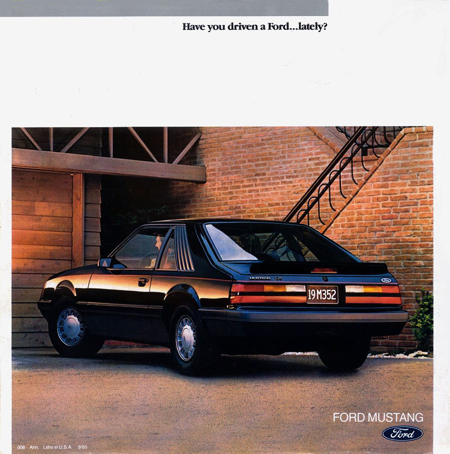 1986 Ford Mustang Brochure Page 9